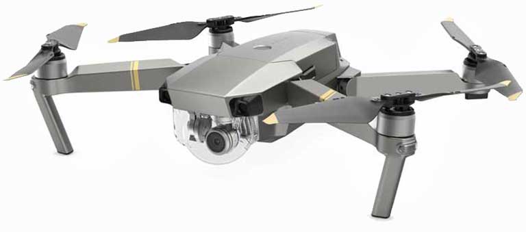 Tampilan Drone Mavic Pro Platinum, ringkas dan canggih